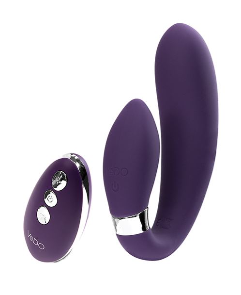 Jeni C-shaped Dual Motor Vibe With Remote - Purple