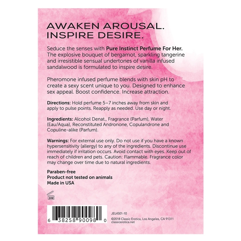 Pure Instinct Pheromone Perfume For Her .5oz - Shorty's Gifts