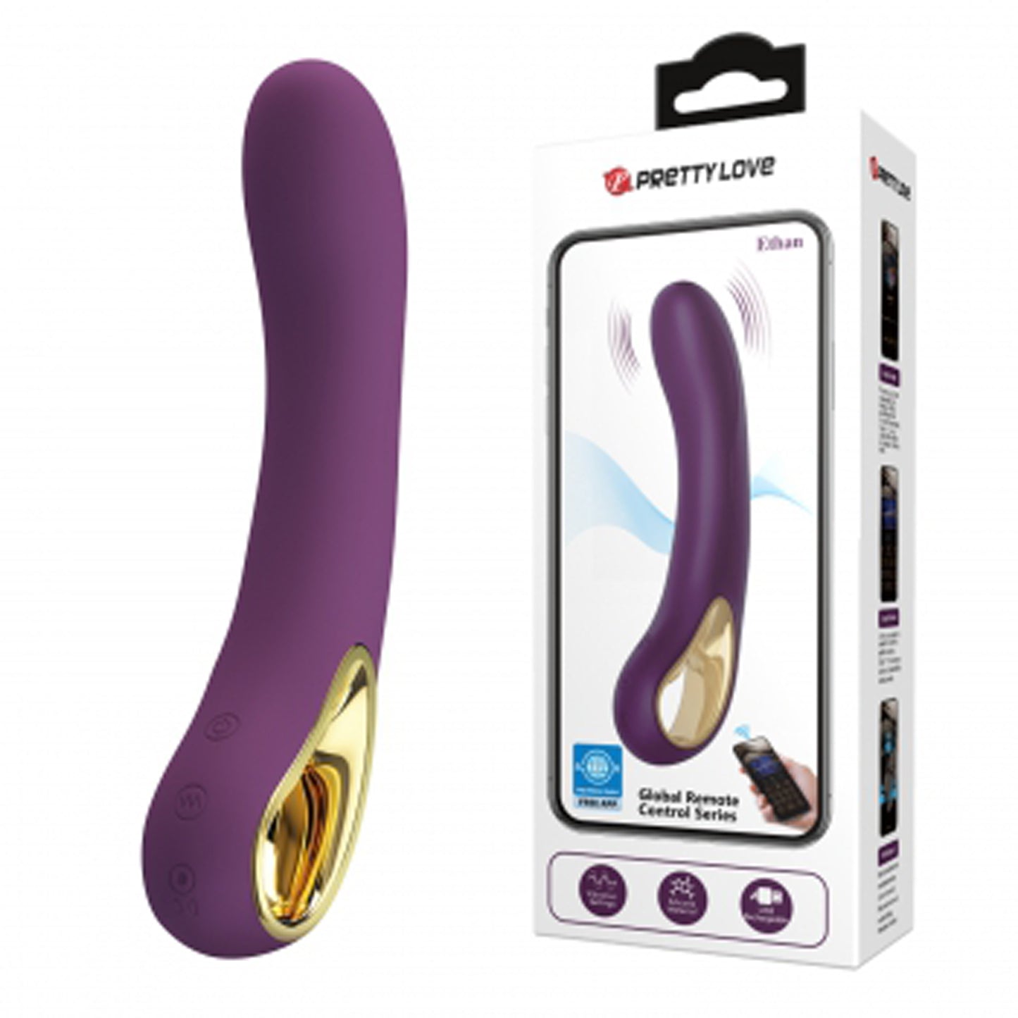 Ethan Global App Control Vibrator - Purple