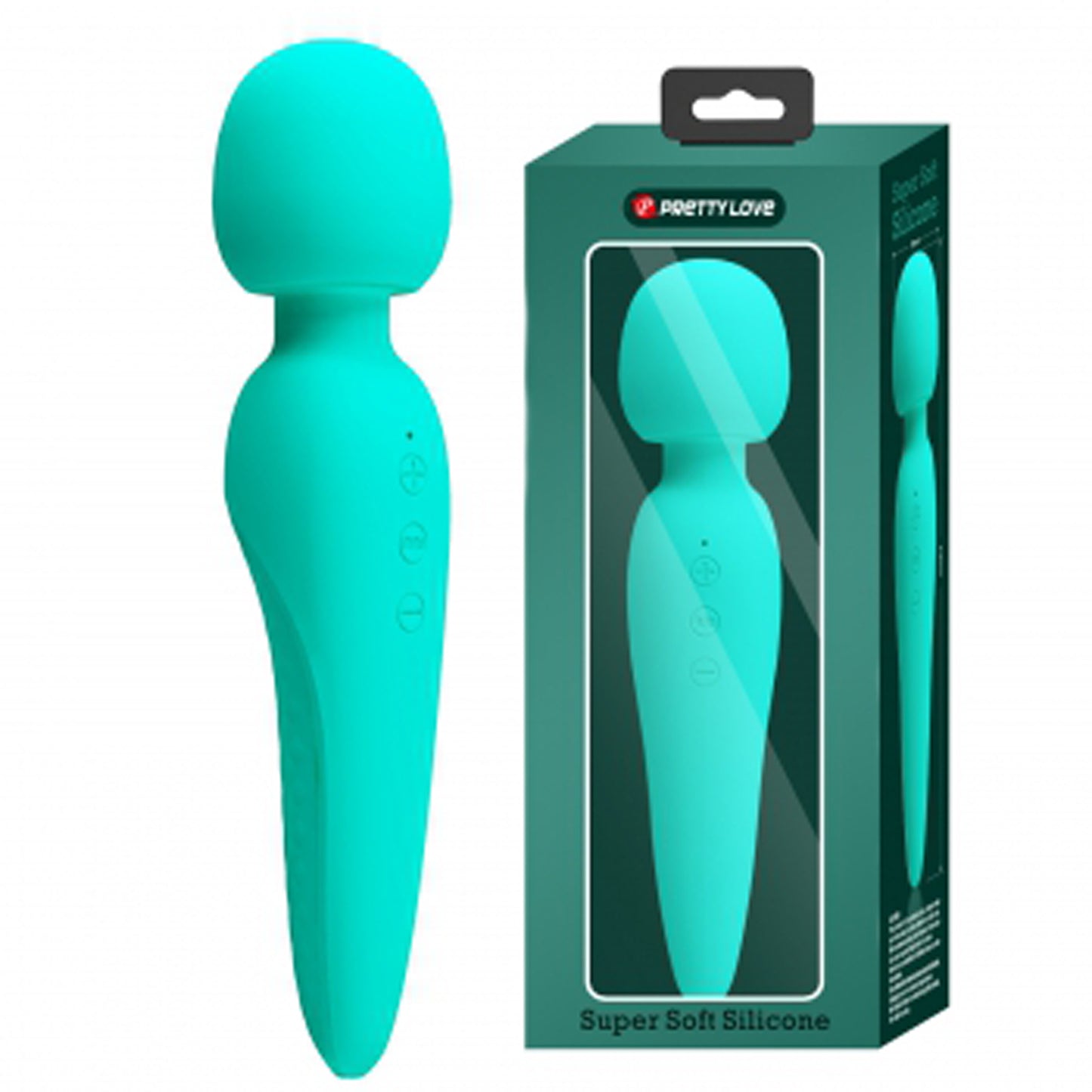 Meredith Super Soft Silicone Wand - Turquoise