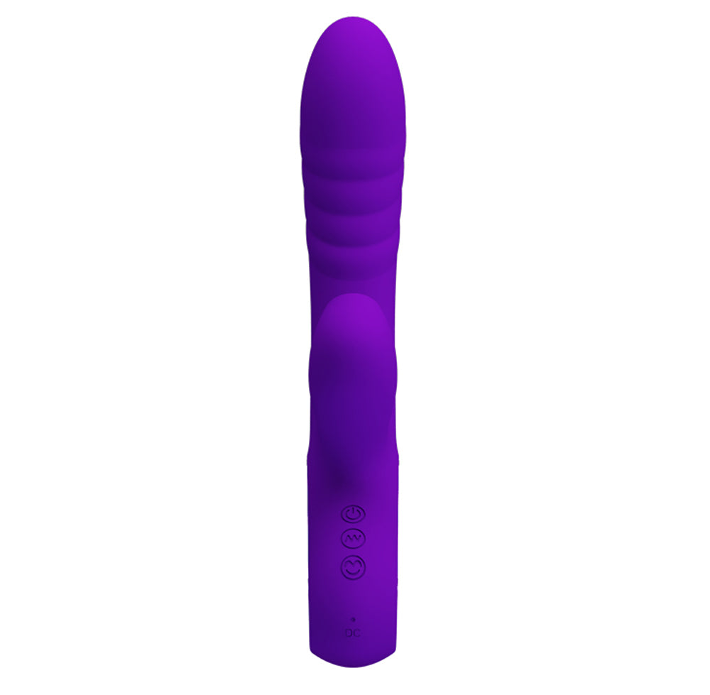 Pretty Love Jersey Sucking and Vibrating Rabbit - Purple