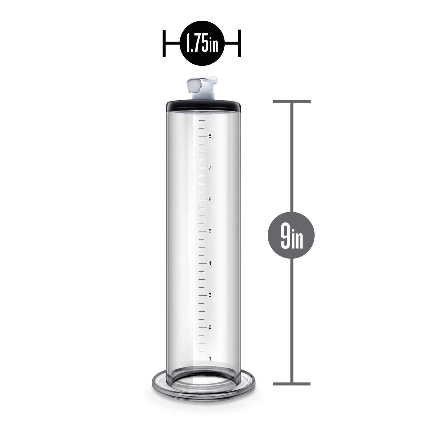 Performance - 9 Inch X 1.75 Inch Penis Pump Cylinder – Clear