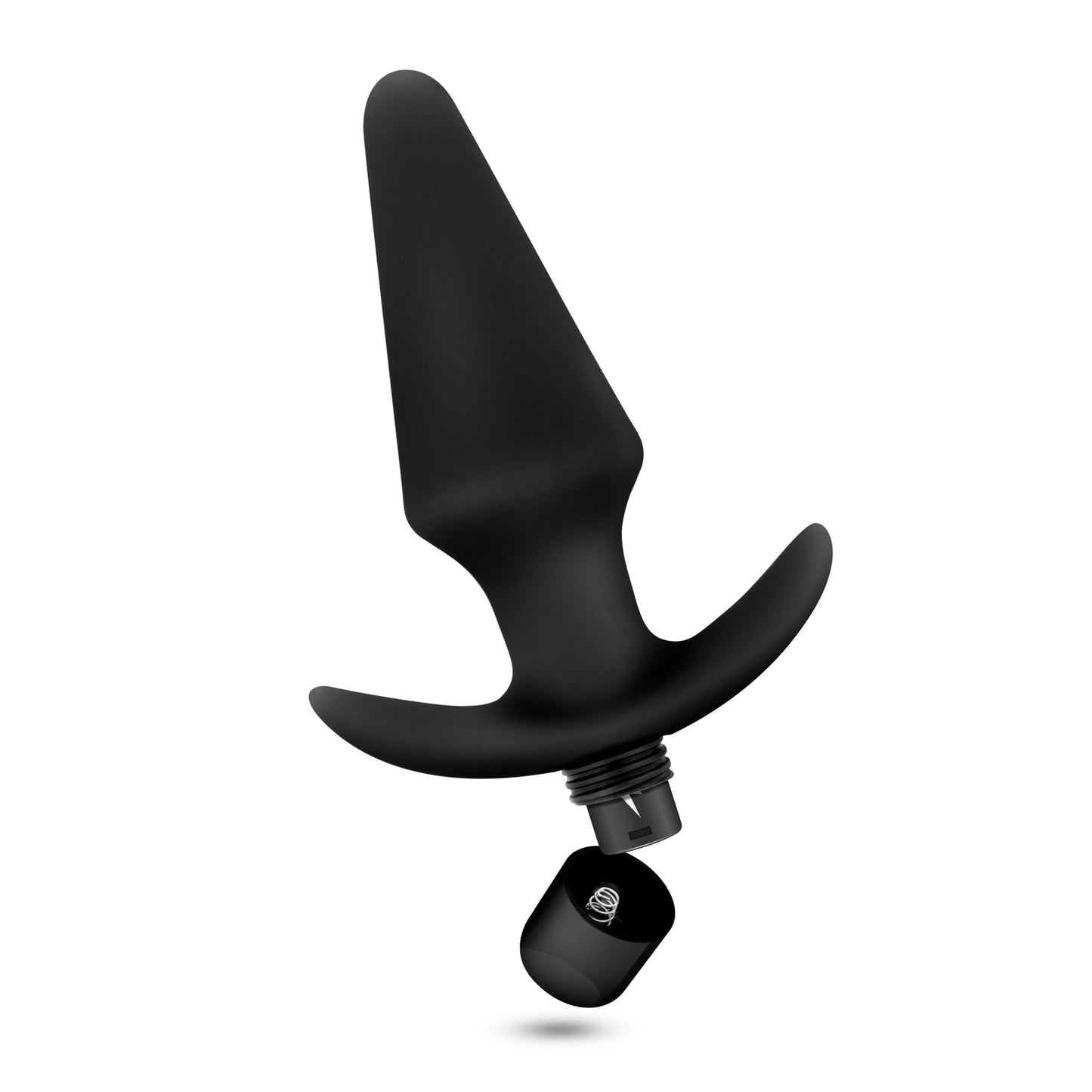 Anal Adventures Platinum - Silicone Vibrating Plug - Black