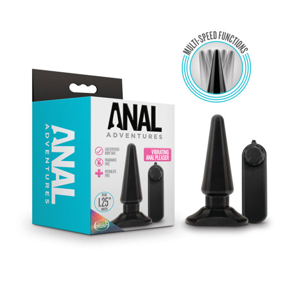 Anal Adventures - Basic Vibrating Anal Pleaser - Black