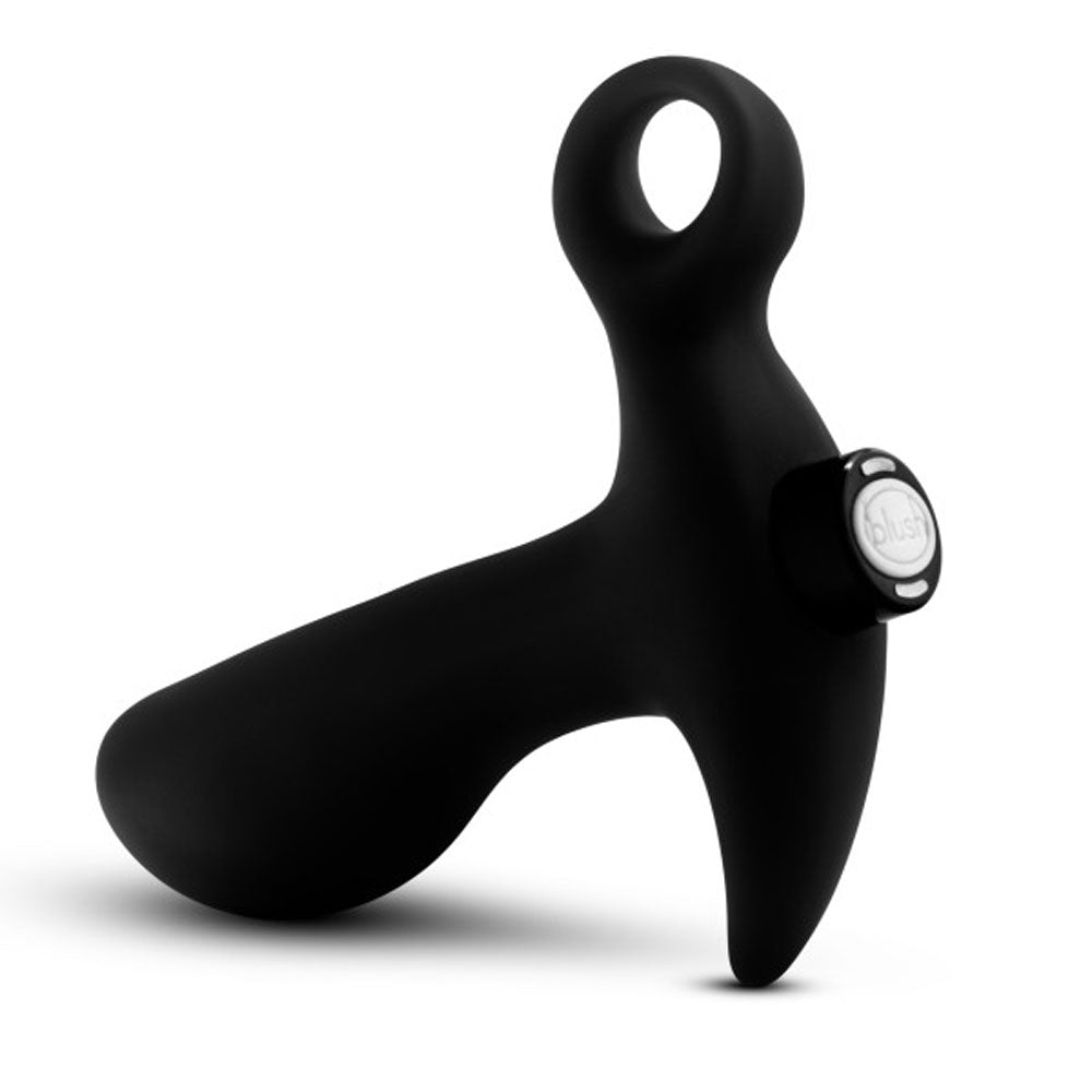 Anal Adventures - Platinum - Silicone Vibrating Prostate Massager 01 - Black