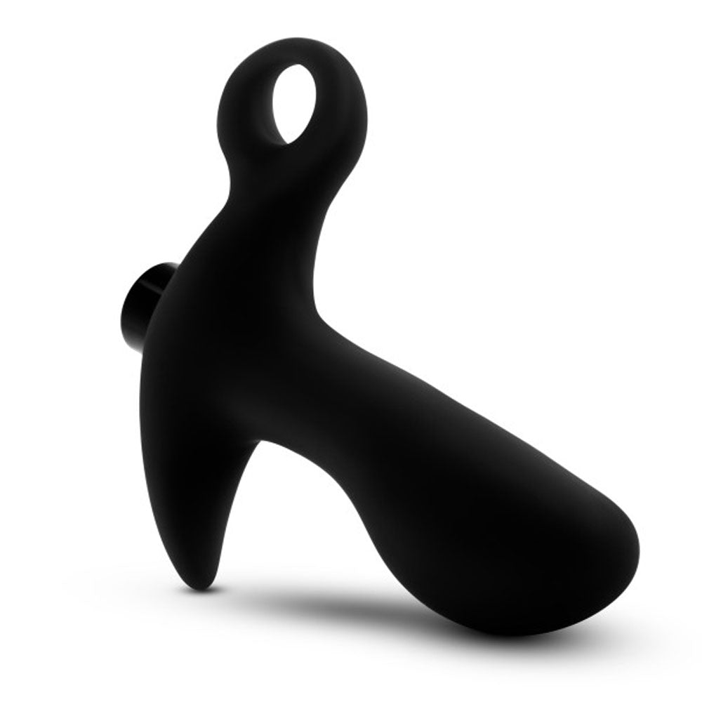 Anal Adventures - Platinum - Silicone Vibrating Prostate Massager 01 - Black