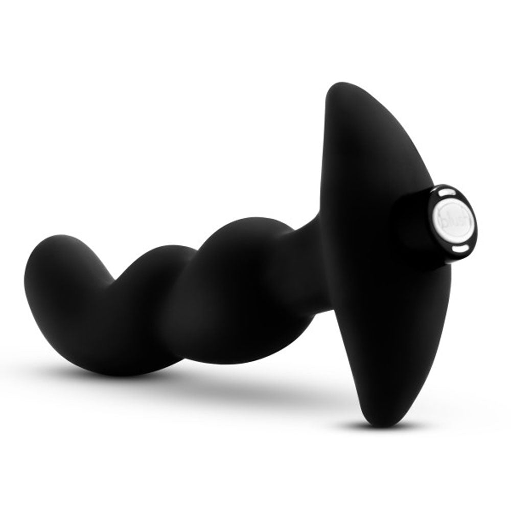 Anal Adventures - Platinum - Silicone Vibrating Prostate Massager 03 - Black