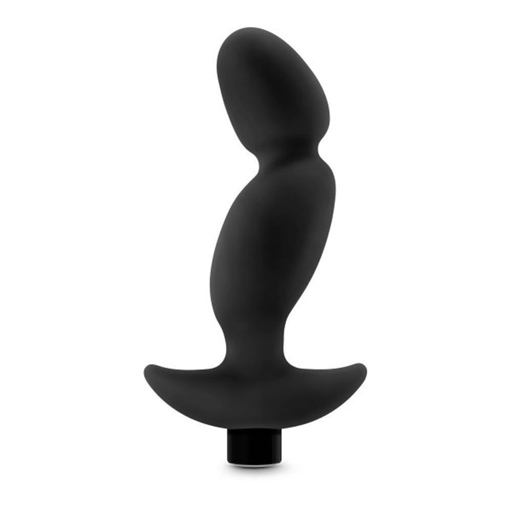 Anal Adventures - Platinum - Silicone Vibrating Prostate Massager 04 -Black