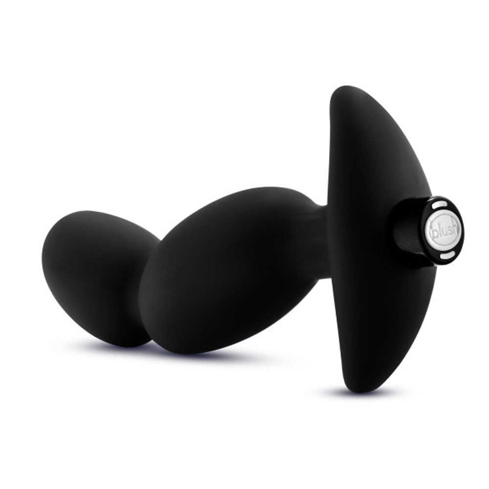 Anal Adventures - Platinum - Silicone Vibrating Prostate Massager 04 -Black