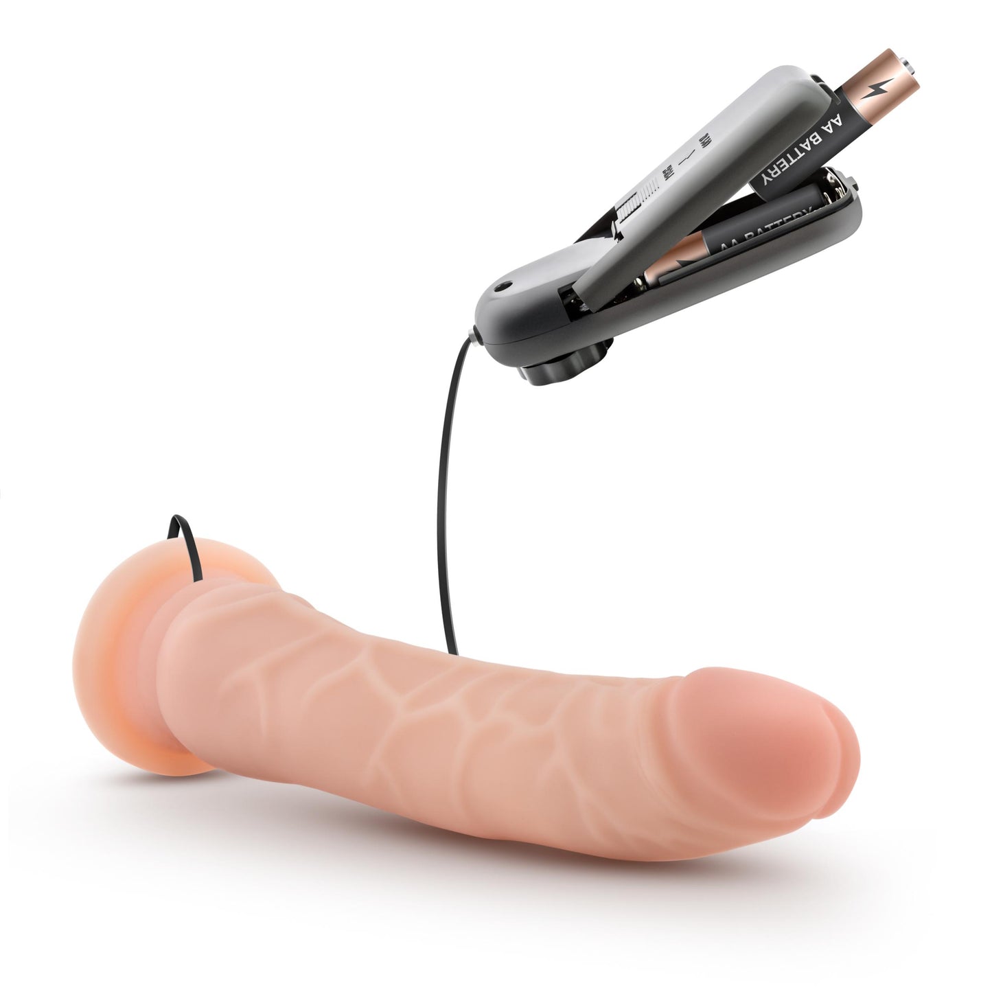 Dr. Skin - 8.5 Inch Vibrating Realistic Cock With Suction Cup - Vanilla