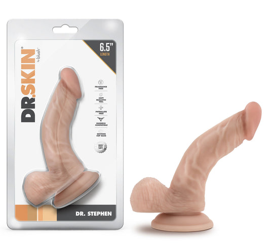 Dr. Skin - Dr. Stephen - 6.5 Inch Dildo With Balls - Beige