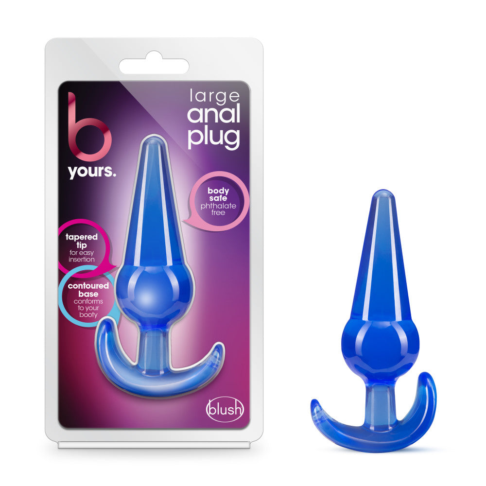 B Yours - Large Anal Plug - Blue