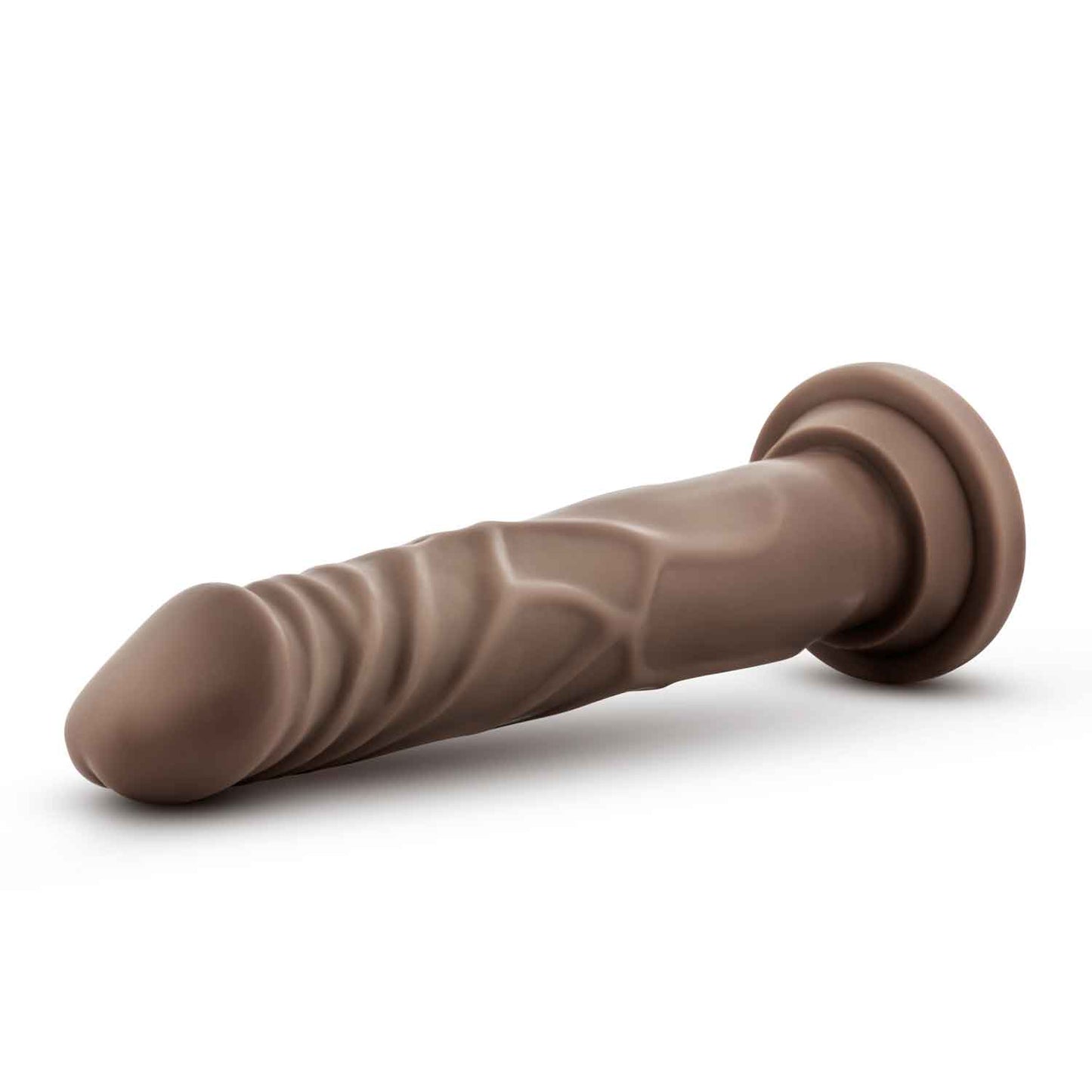 Dr. Skin Silicone - Dr. Carter - 7 Inch Dong With Suction Cup - Chocolate