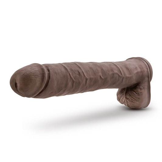 Au Naturel - Daddy - 14 Inch Sensa Feel Dual Density Dildo - Chocolate