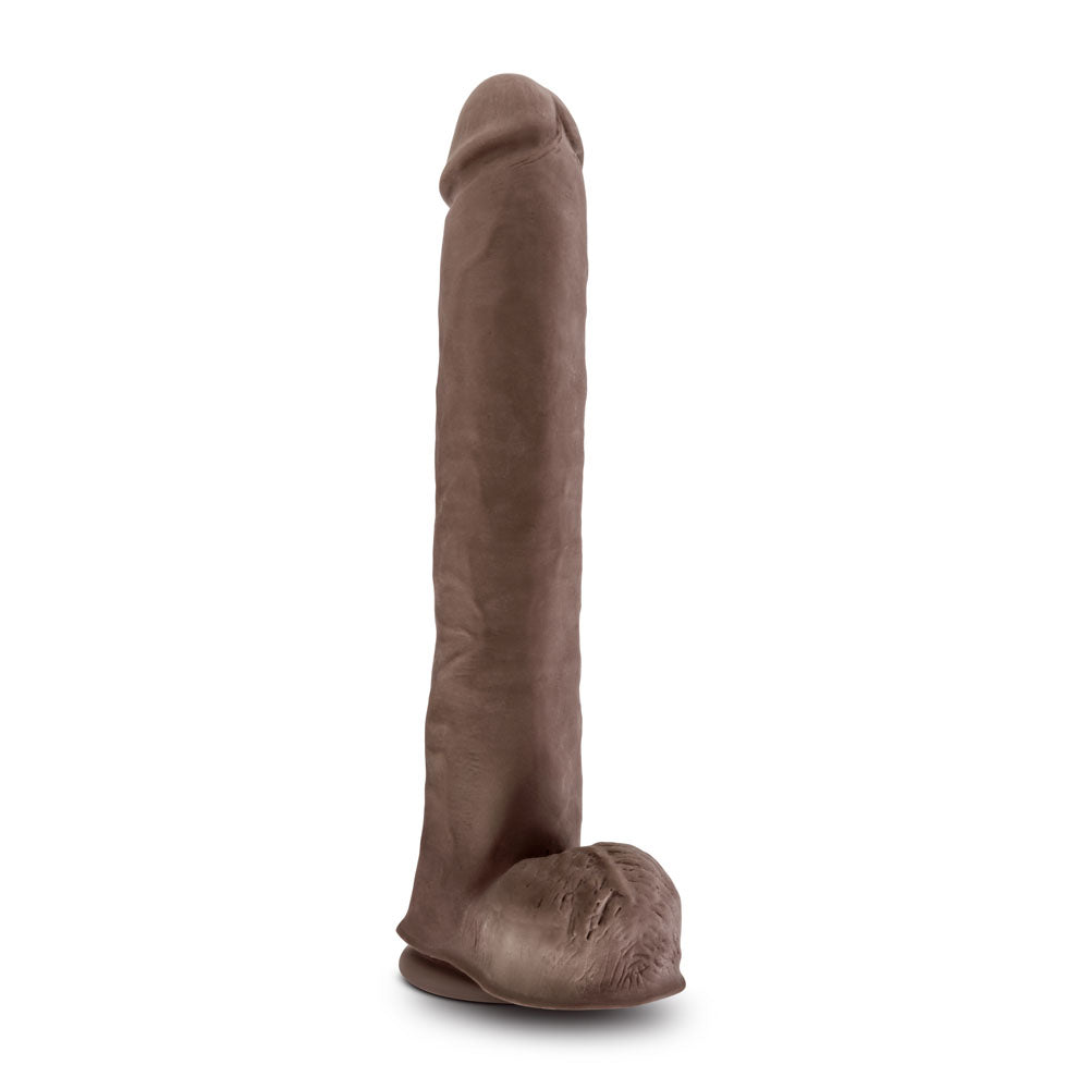 Au Naturel - Daddy - 14 Inch Sensa Feel Dual Density Dildo - Chocolate