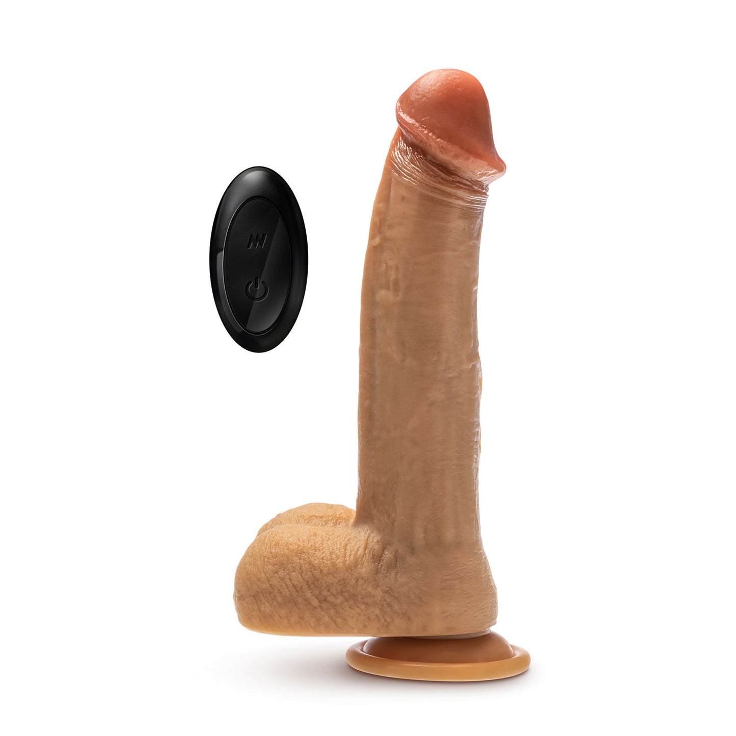 Dr. Skin Silicone - Dr. Phillips - 8.5 Inch Thrusting Dildo - Tan