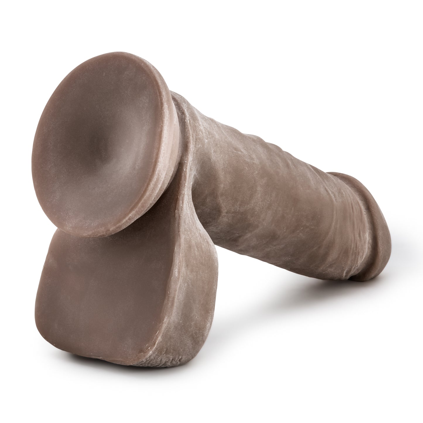 Au Naturel 8 Inch Sensa Feel Dildo - Chocolate