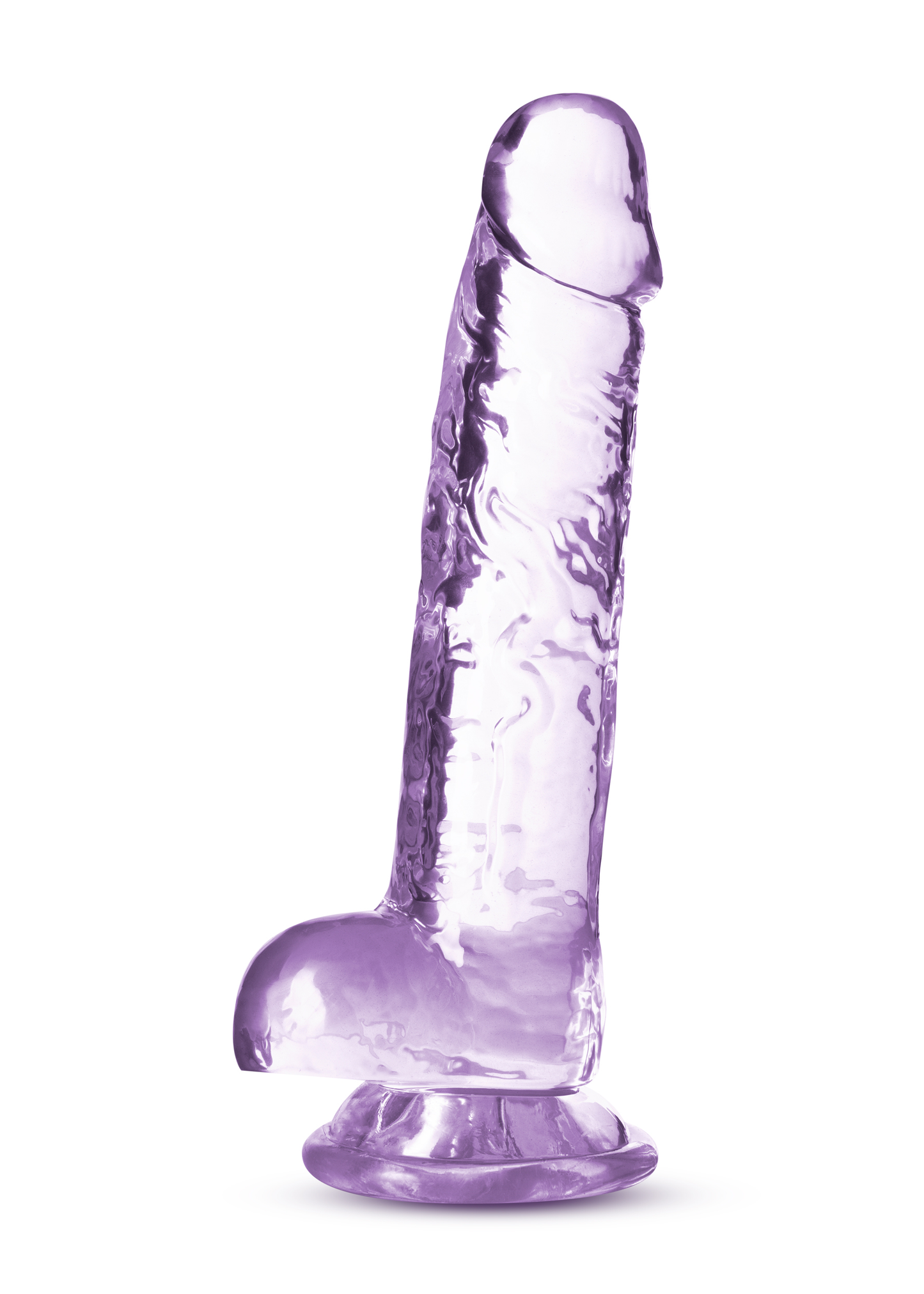 Naturally Yours - 7 Inch Crystalline Dildo - Amethhyst