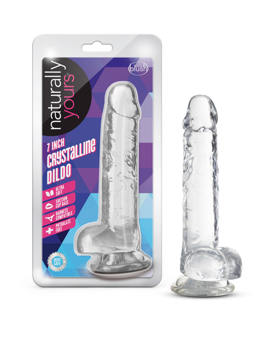 Naturally Yours - 7 Inch Crystalline Dildo - Diamond