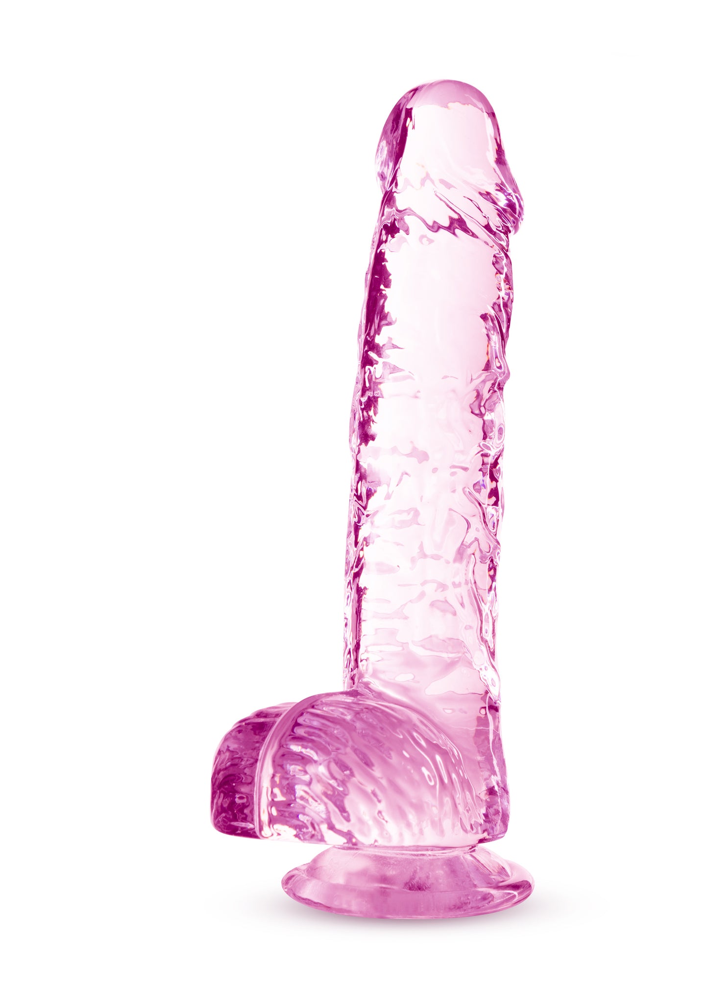 Naturally Yours - 6 Inch Crystalline Dildo - Rose