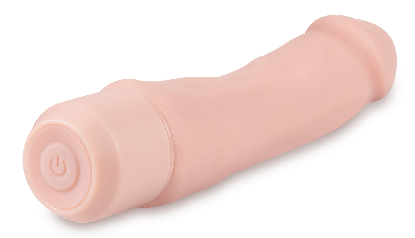 Dr. Skin Silicone – Dr. Steve - 7 Inch Vibrating Dildo - Beige