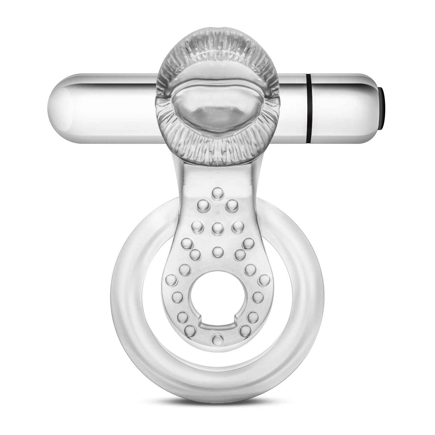 Stay Hard - 10 Function Vibrating Tongue Ring - Clear