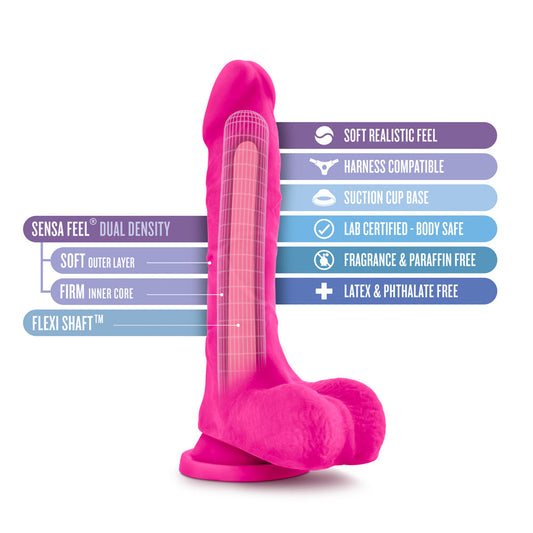 Au Natural - Bold - Thrill - 8.5 Inch Dildo - Pink