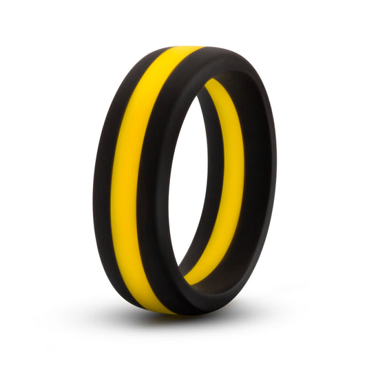 Performance - Silicone Go Pro Cock Ring - Black/gold/black