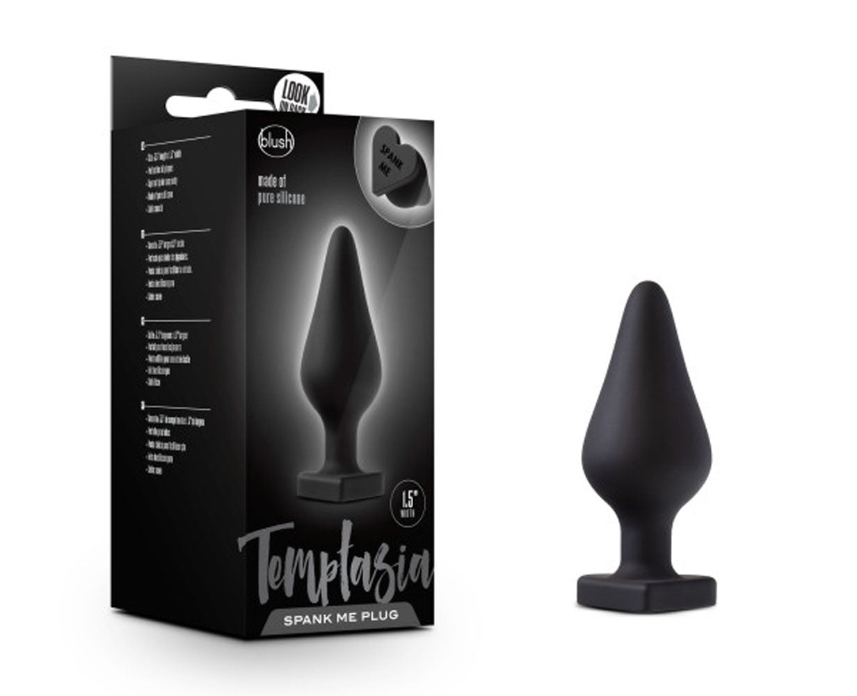 Temptasia - Spank Me Butt Plug - Black