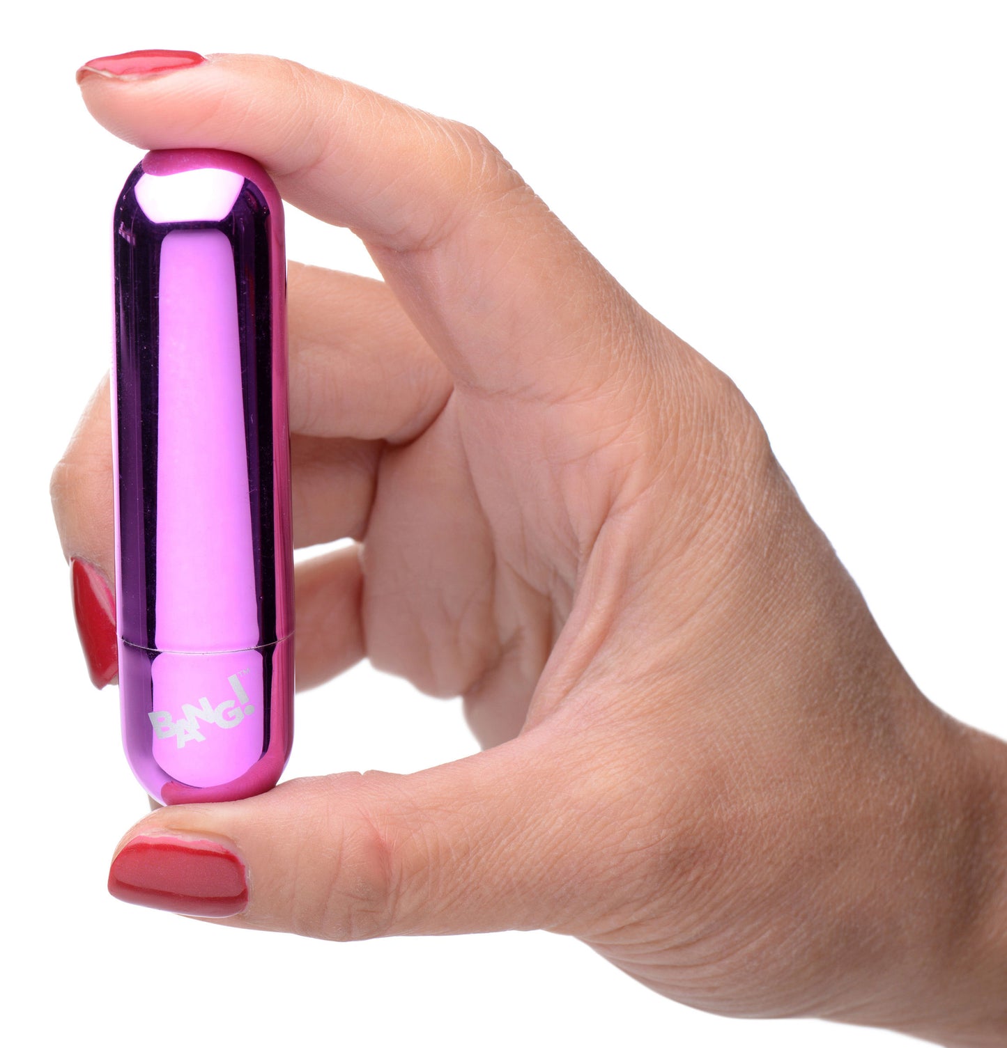 10x Rechargeable Vibrating Metallic Bullet - Purple