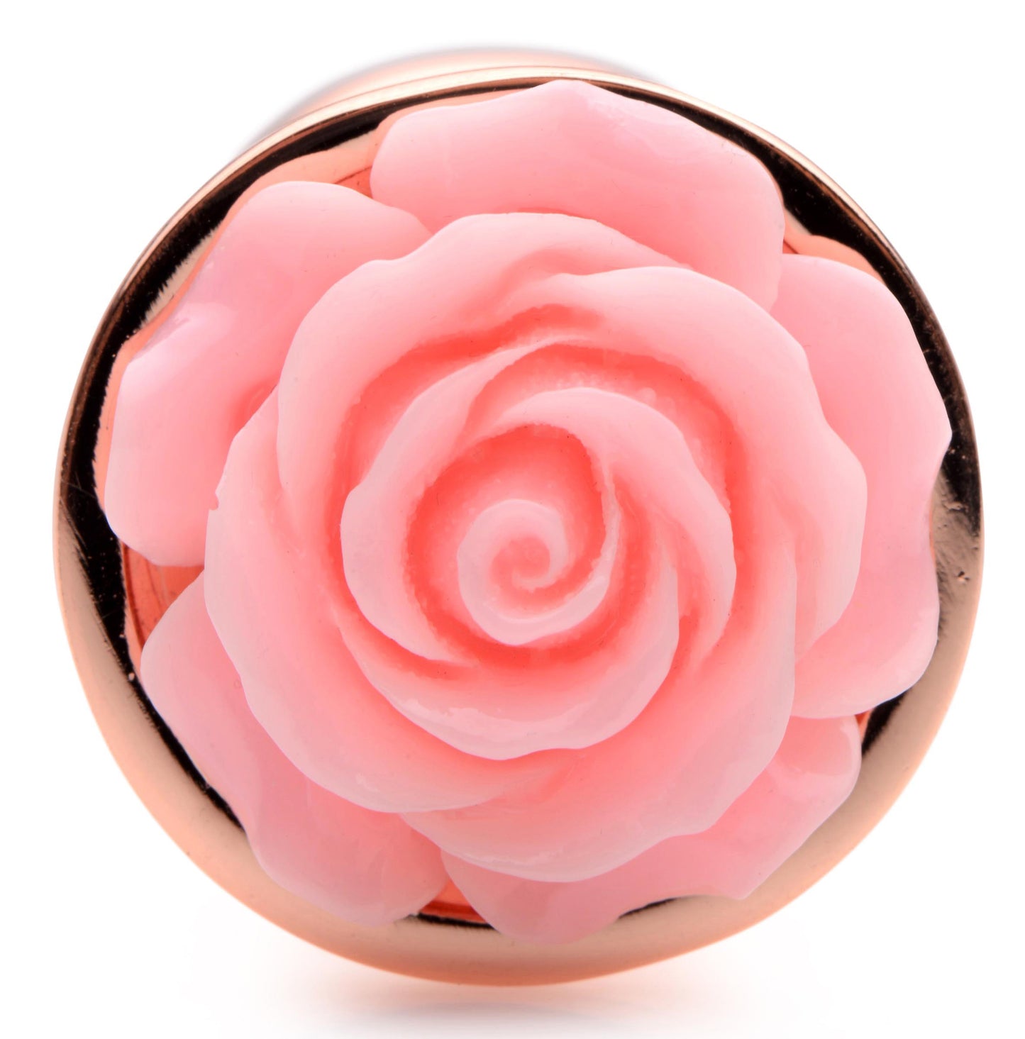 Pink Rose Gold Anal Plug - Small