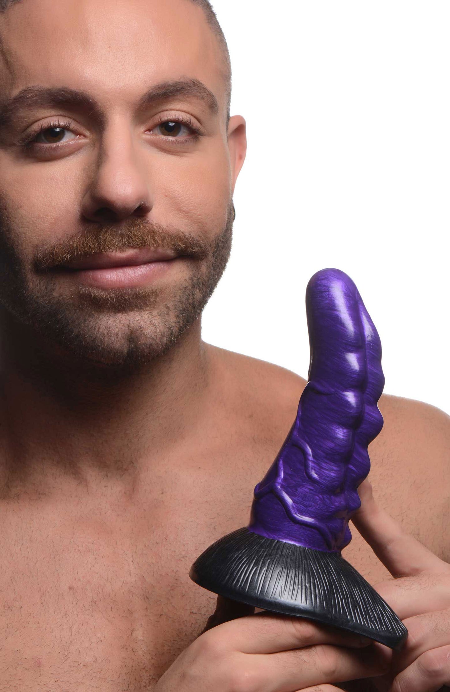 Orion Invader Veiny Space Alien Silicone Dildo - Purple