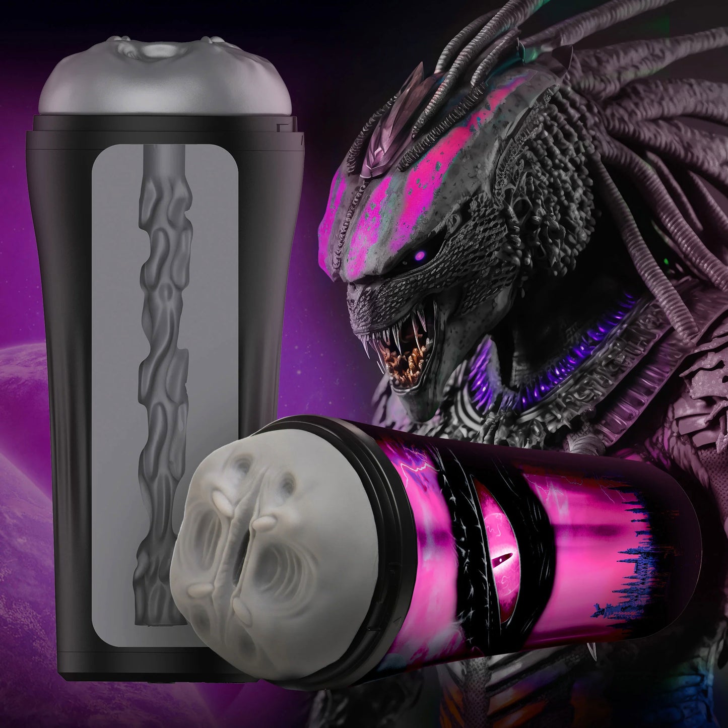 Predator Creature Stroker - Gray