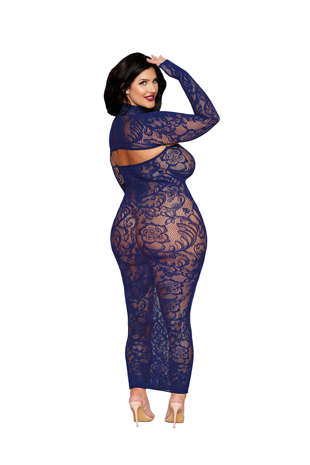 Bodystocking Gown and Shrug Dmnd - Queen - Eclipse