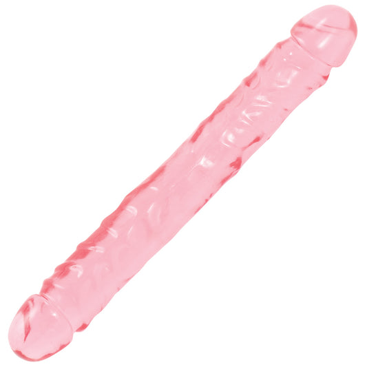 Crystal Jellies Jr. Double Dong 12 Inch - Pink