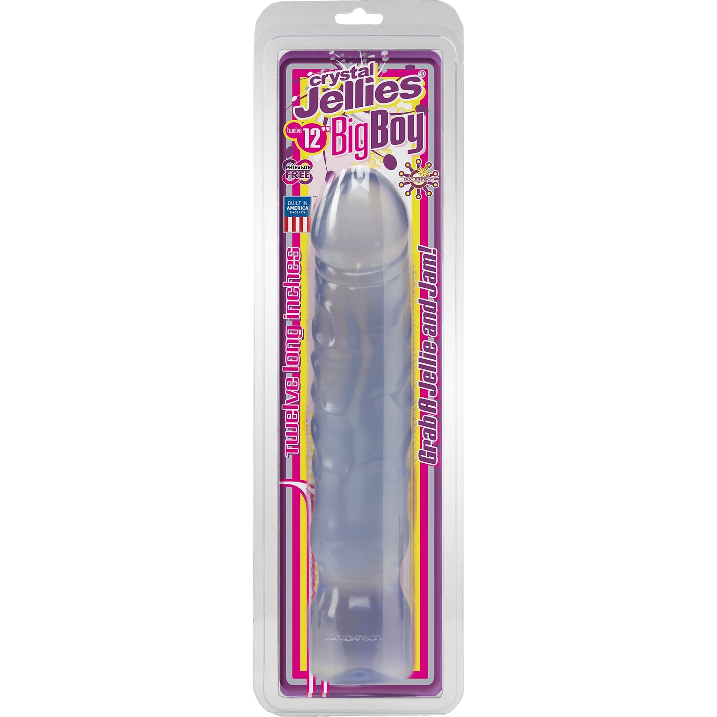 Crystal Jellies Big Boy 12 Inch - Clear