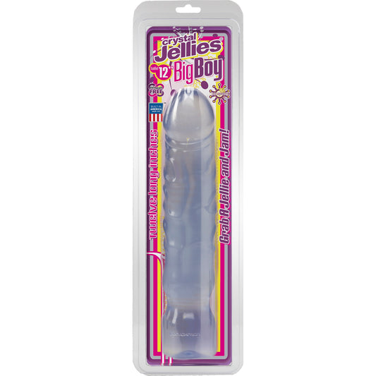 Crystal Jellies Big Boy 12 Inch - Clear