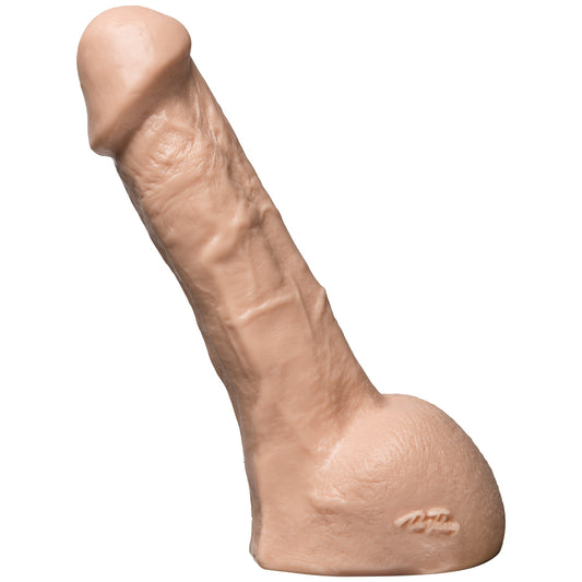 Vac-U-Lock Perfect Erect Realistic Cock - White