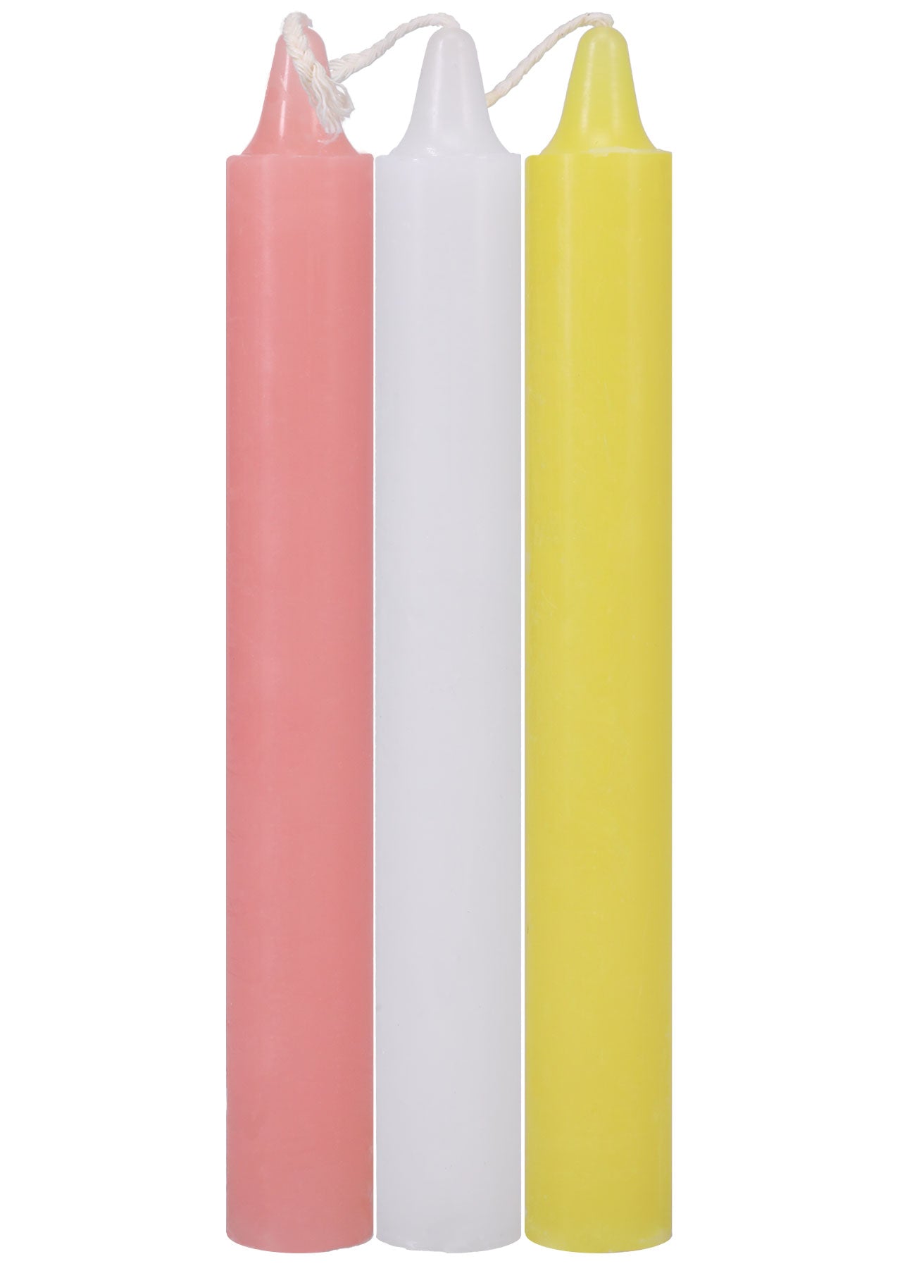 Japanese Drip Candles - 3 Pack - Pink, White, Yellow