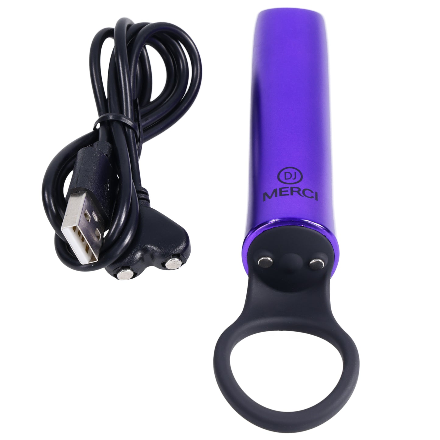 Merci - Power Play With Silicone Grip Ring - Violet