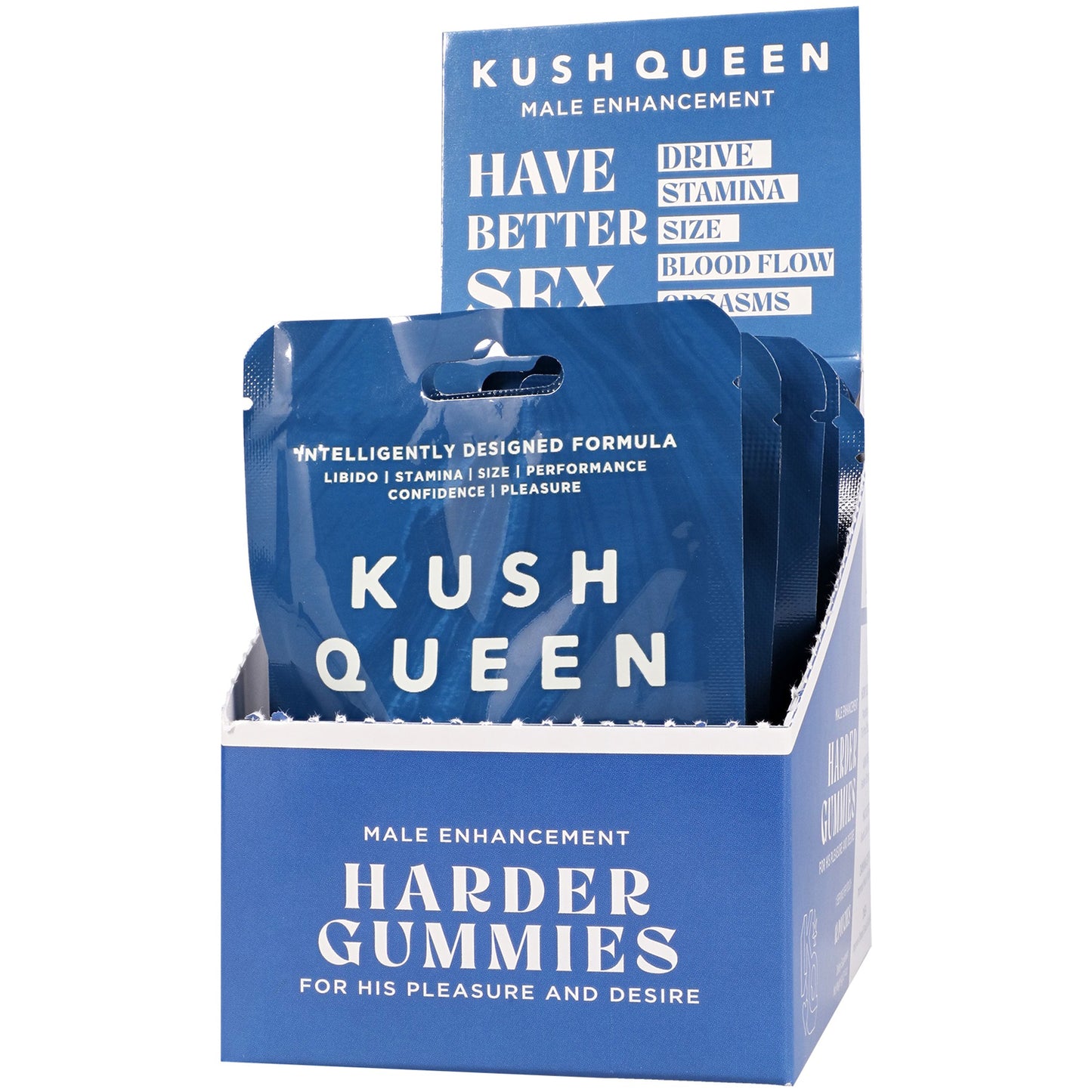 Kush Queen Harder Gummies Male Enhancement 12 Pack Display 1 Per Pack