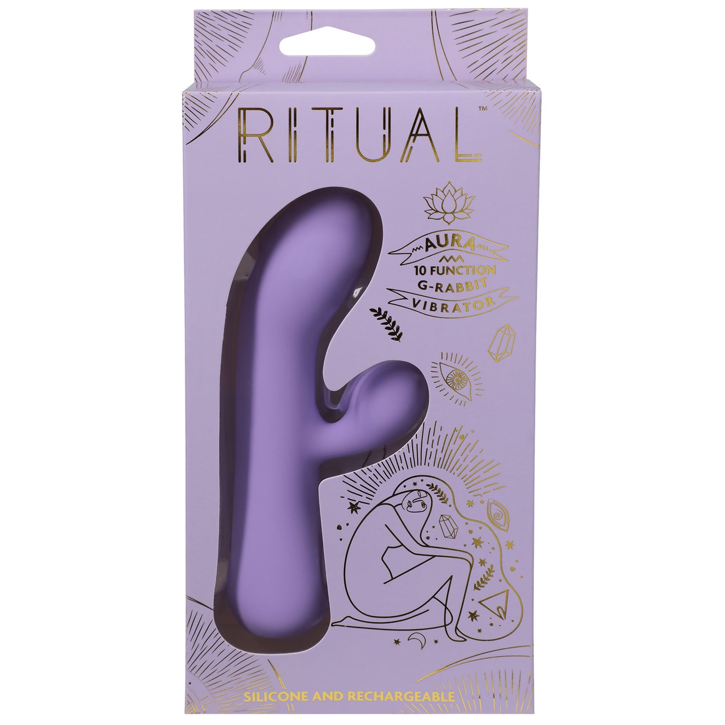 Ritual - Aura - Rechargeable Silicone Rabbit Vibe - Lilac