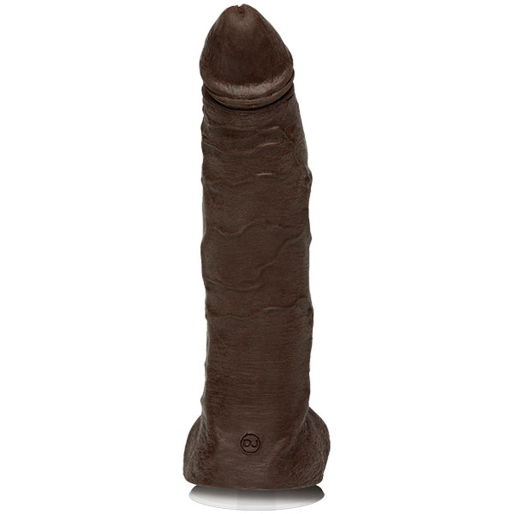 Jason Luv - 10 Inch Ultraskyn Cock With Removable Vac-U-Lock Suction Cup - Chocolate