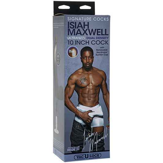 Signature Cocks - Isiah Maxwell - 10 Inch Ultraskyn Cock With Removable Vac-U-Lock Suction Cup