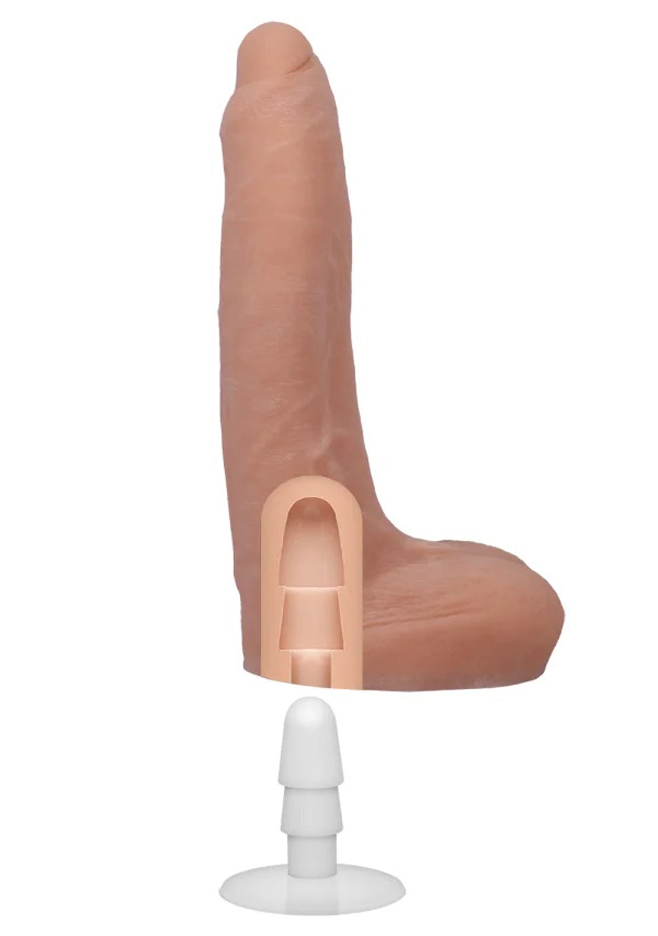 Signature Cocks - Owen Gray - 9 Inch Ultraskyn Cock With Removable Vac-U-Lock Suction Cup - Skin Tone