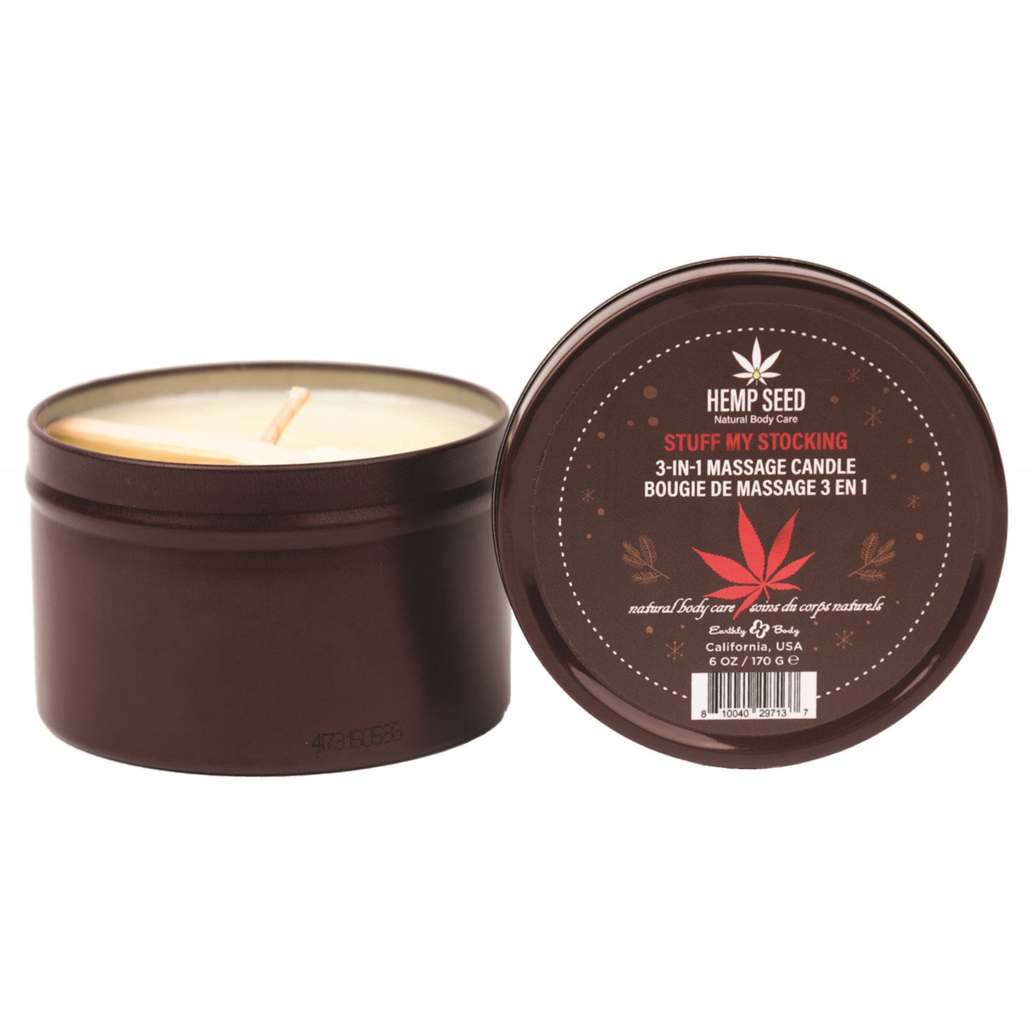 Hemp Seed 3 in 1 Massage Candle Stuff My Stocking - 6oz