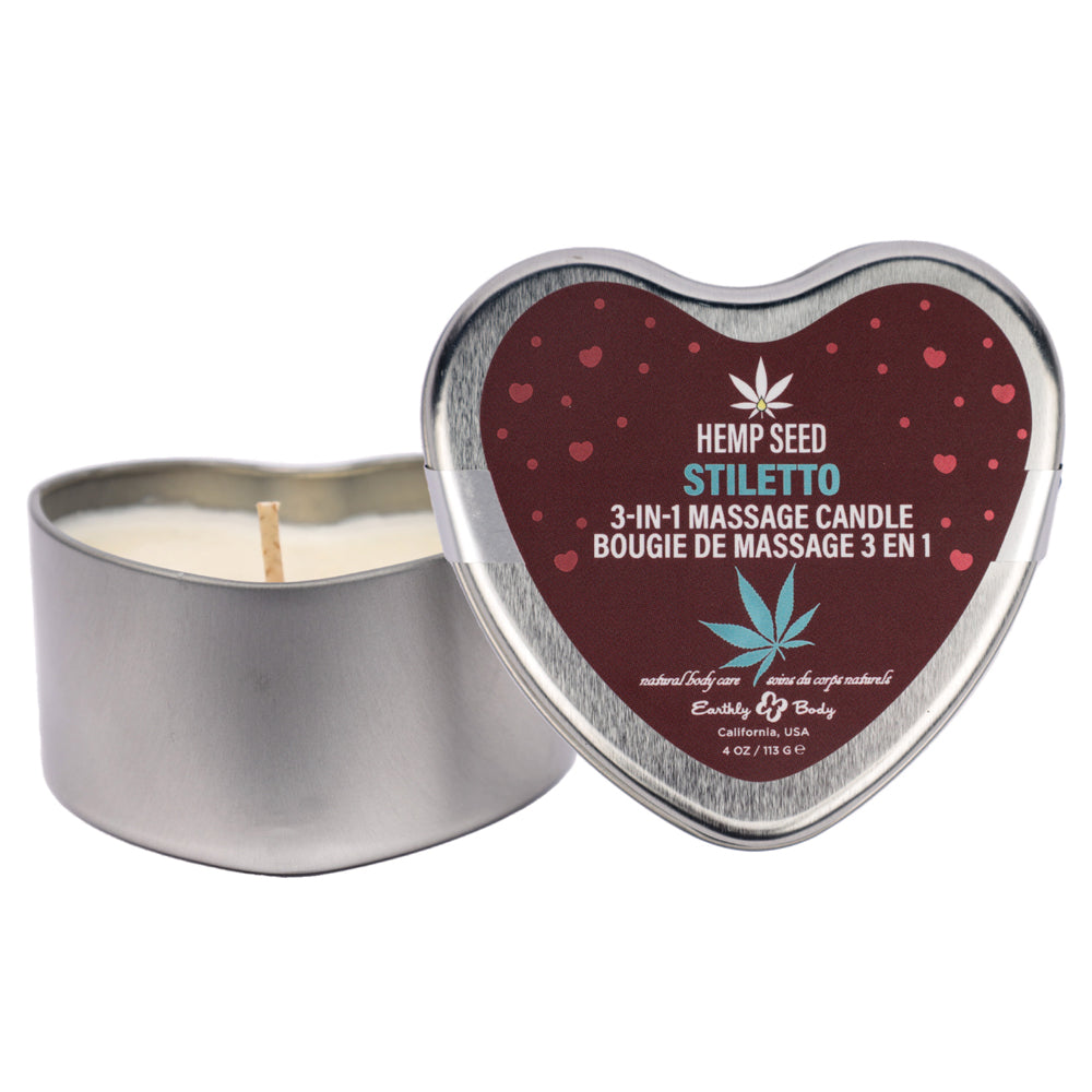 Hemp Seed 3 in 1 Massage Candle Stiletto 4.07oz