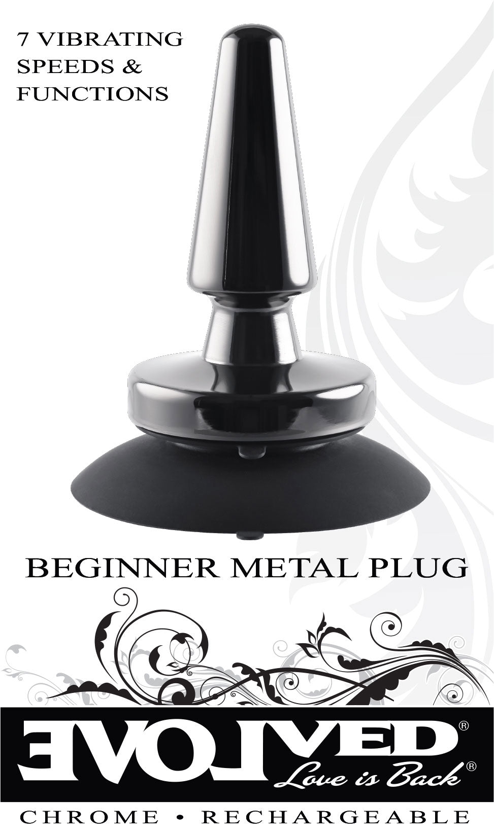 Beginner Metal Plug - Black Chrome