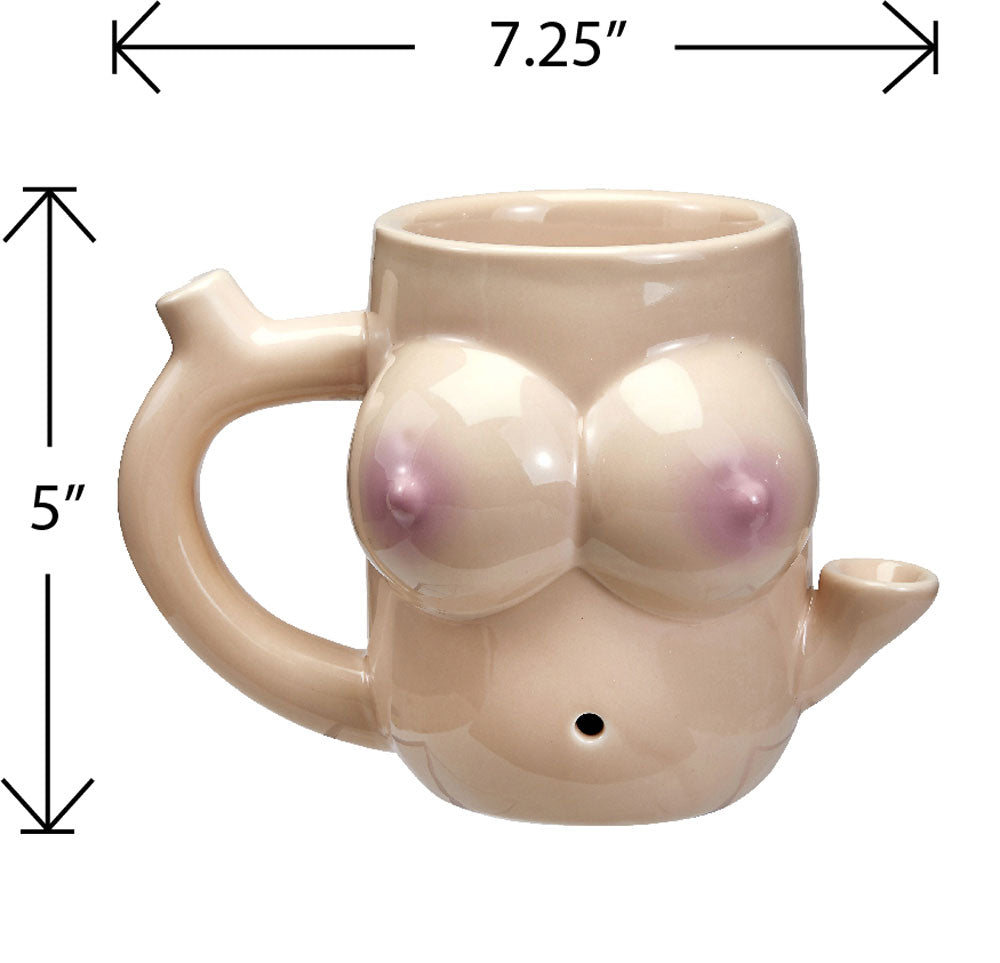 Boob Mug - Novelty Pipe