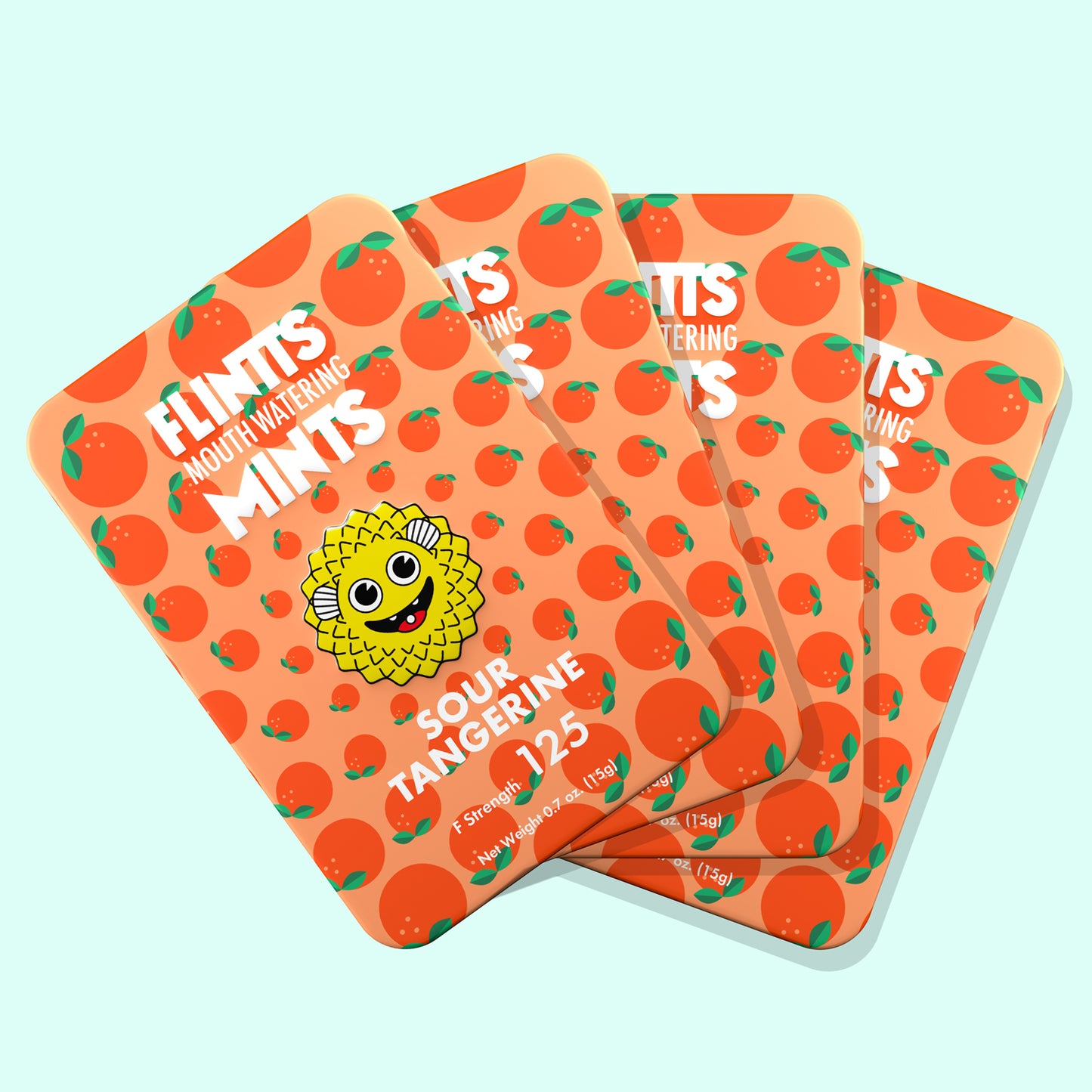 Flintts Mouth Watering Mints Sour Tangerine - F-Strength 175